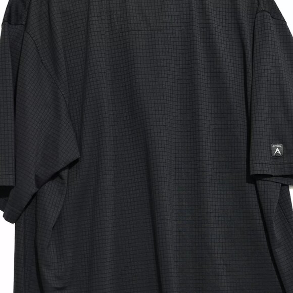 CBE Mens Black Polo Shirt Solid Pure Cotton Short Sleeve Collared Top Size XL - Picture 6 of 7